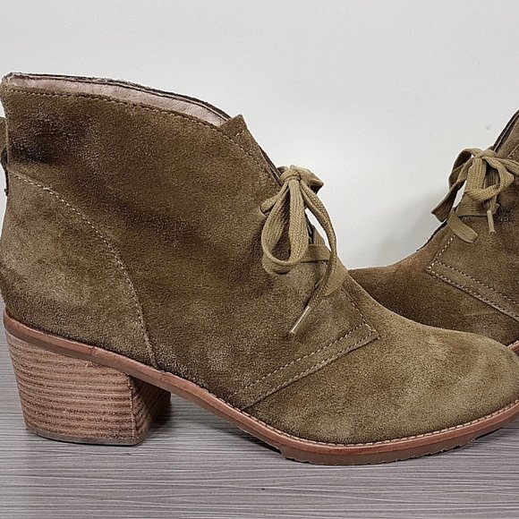 Caslon 'Gia' Lace-Up Bootie, Taupe Suede, Womens Size 8 US / 38 - Picture 7 of 9